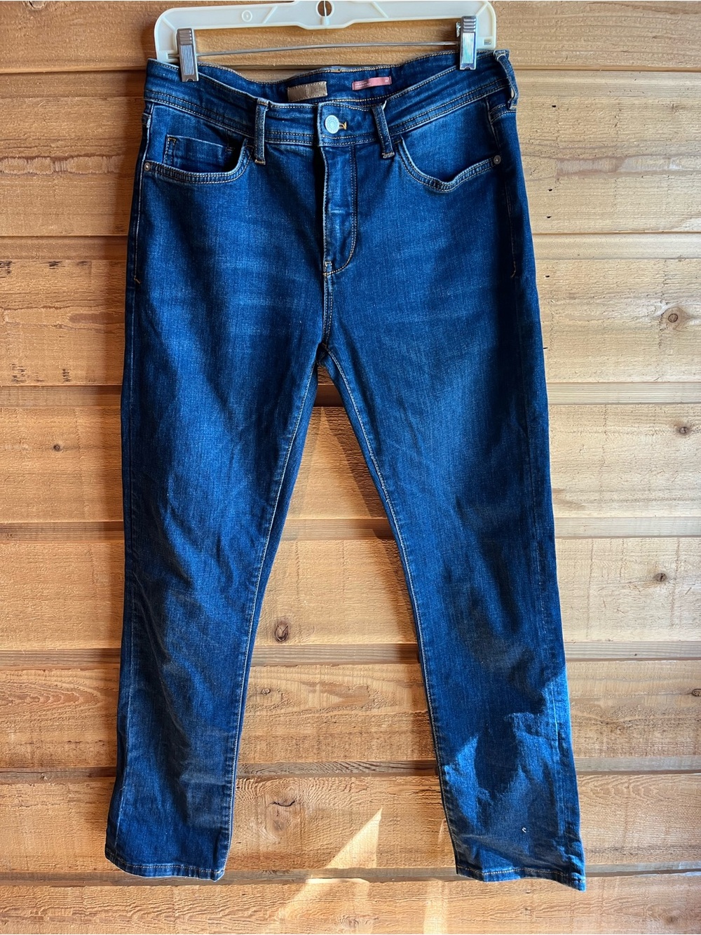 ANTHROPOLOGIE / PILCRO - women's Dark Blue Denim Jeans - Classic Straight Fit